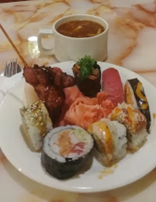 Chicken Stick & Sushi